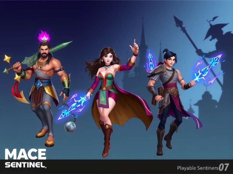 Mace Sentinel - Playable Characters Mace Sentinel playable characters: Arjun, Meenakshi, Bheem, and Zara